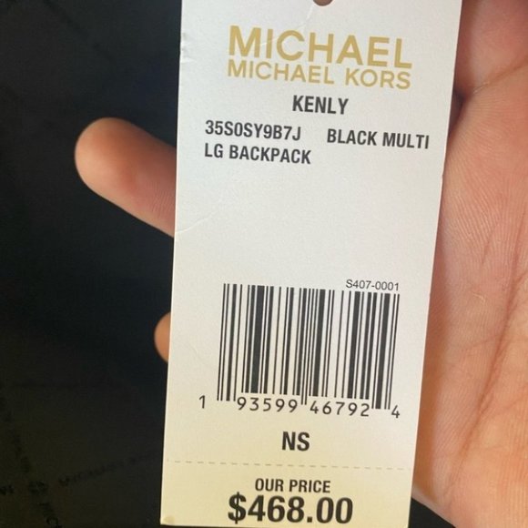 NWT Michael kors lg kenly signature backpack - Picture 6 of 7